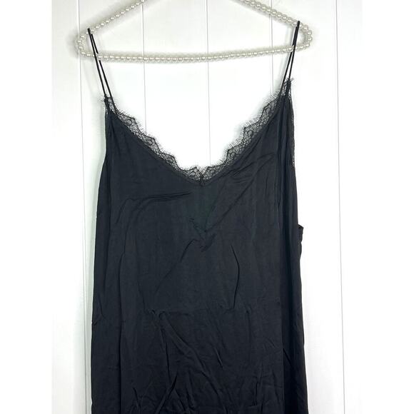 One Teaspoon Delirious Slip Dress in Black with Tie Dry Hem NWT Size XL - Picture 2 of 10